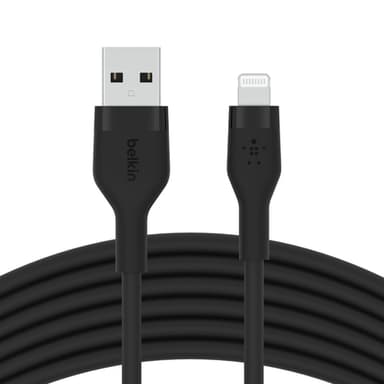 Belkin CAA008BT3MBK, 3 m, USB A, USB C/Lightning, Svart