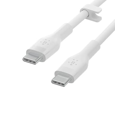 Belkin BOOST↑CHARGE Flex, 3 m, USB C, USB C, USB 2.0, Vit