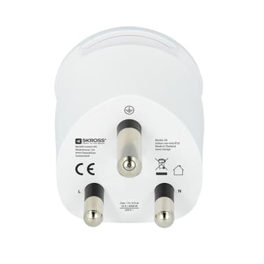 SKROSS El-Adapter Sydafrika/Europa