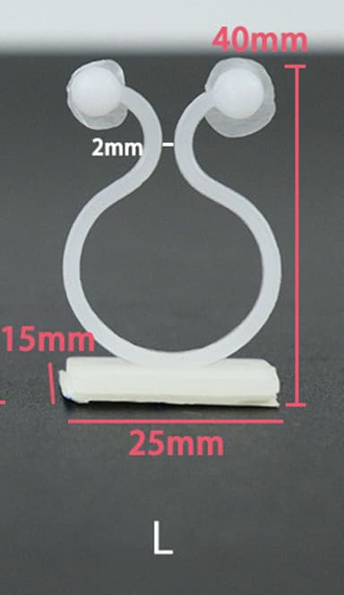 Kabelklämma/Växtklämma Vit 10 styck
