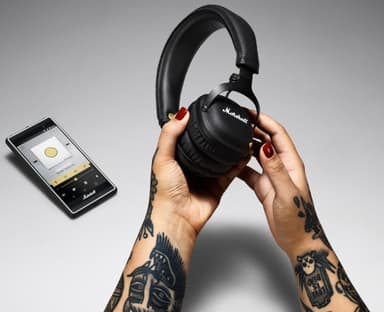 Marshall Mid trådlösa hörlurar on-ear (svart)