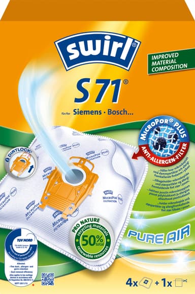 Dammsugarpåsar S71  OBS 3X4ST   3ST DFP