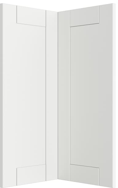 Epoq Shaker Classic White luckpar bänkhörn till köket