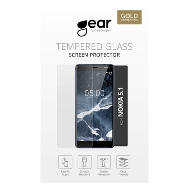 GEAR Härdat Glas 2.5D Nokia 5.1