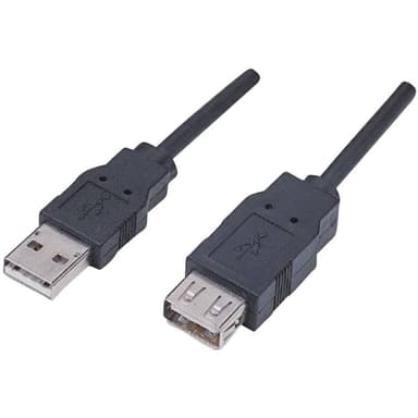 Manhattan 338653-CG USB 2.0 Förlängningskabel [1x USB