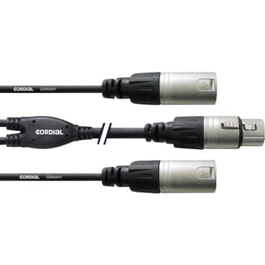 Cordial CFY0.3FMM XLR Adapterkabel [2x XLR-hankontakt -