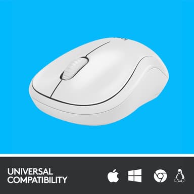 Logitech M220 Silent trådlös mus (vit)