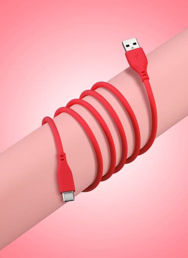 Goji USB-A till USB-C-kabel 2m (röd)