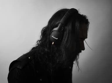 Marshall Monitor around-ear hörlurar (svart)