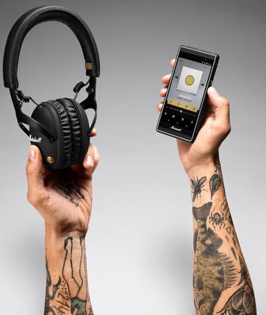 Marshall Monitor trådlösa hörlurar around-ear (svart)