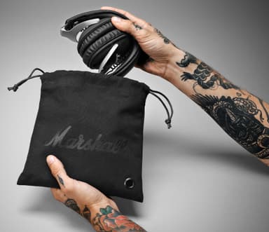 Marshall Monitor hörlurar around-ear (stål)