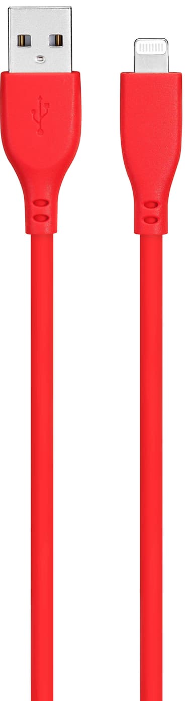 Goji USB-A till Lightning-kabel 1.8m (röd)