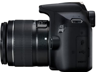 Canon EOS 2000D DSLR-kamera + 18-55 objektiv