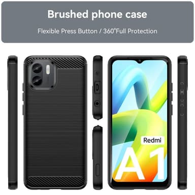 Brushed Skal till Redmi A1 - Svart