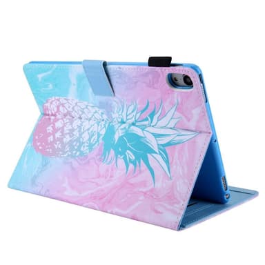 Apple iPad 10.9 2022 Vikbart fodral korthållare - Blå Ananas