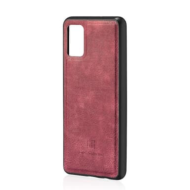 DG.MING Samsung Galaxy A51 Split Läder Plånboksfodral - Röd