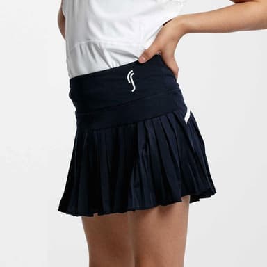 RS Girls Match Skirt Dark Blue, Padel- och tenniskjol tjej 10-12 ÅR