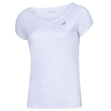 Babolat Play Cap Sleeve Top, Padel- och tennis T-shirt dam Vit XL
