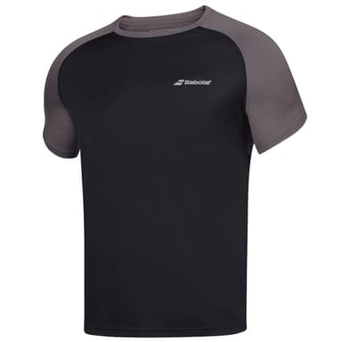 Babolat Play Crew Neck Tee, Padel- och tennis T-shirt herr Svart M