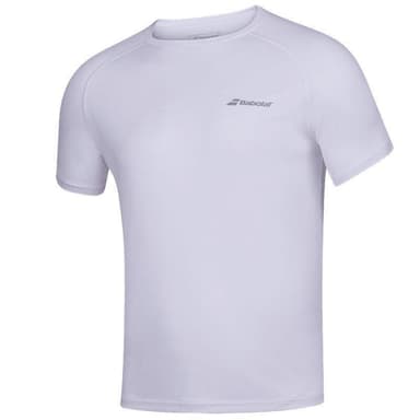 Babolat Play Crew Neck Tee, Padel- och tennis T-shirt herr Vit S
