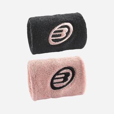 Bullpadel Wristband/Svettband Woman Black/Pink, Wristband/Svettband