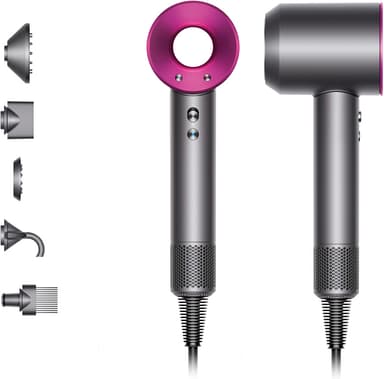 Dyson Supersonic HD07 hårfön (iron/fuchsia)