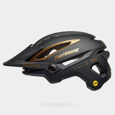 Bell Sixer MIPS Matte/Gloss Black/Gold Fasthouse, Cykelhjälm Svart S