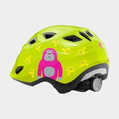 Met Genio Lime Green Monkey/Glossy, Cykelhjälm Grön Onesize