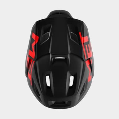 Met Parachute MCR MIPS Black Red/Matt Glossy, Cykelhjälm Svart S