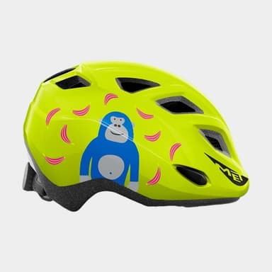 Met Genio Lime Green Monkey/Glossy, Cykelhjälm Grön Onesize