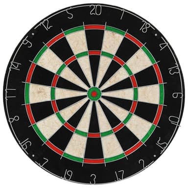 vidaXL Professionell darttavla sisal med skåp och 6 pilar