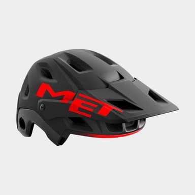 Met Parachute MCR MIPS Black Red/Matt Glossy, Cykelhjälm Svart S