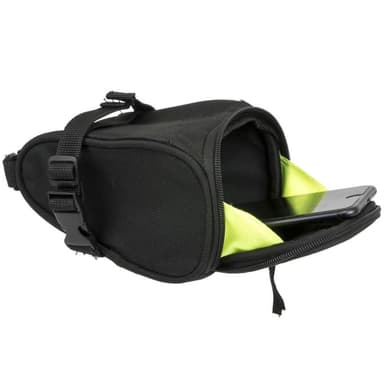 vidaXL Sadelväska 1200 L 1,8 L svart