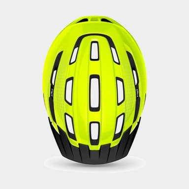 Met Downtown Safety Yellow/Glossy, Cykelhjälm Gul M