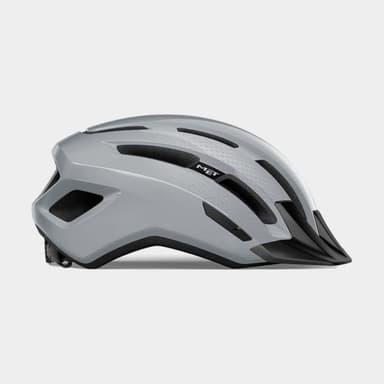 Met Downtown Grey/Glossy, Cykelhjälm Grå M