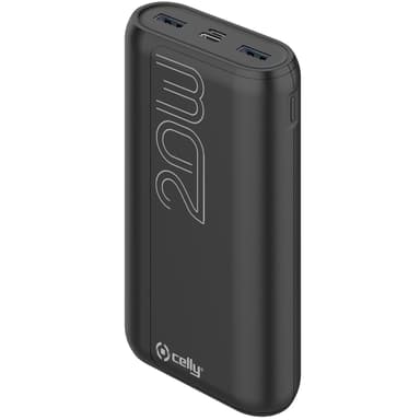Celly PowerBank PD 20W 20.000 mAh Svart