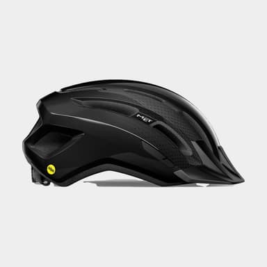 Met Downtown MIPS Black/Glossy, Cykelhjälm Svart M