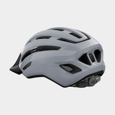 Met Downtown Grey/Glossy, Cykelhjälm Grå M