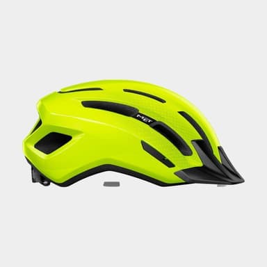 Met Downtown Safety Yellow/Glossy, Cykelhjälm Gul M