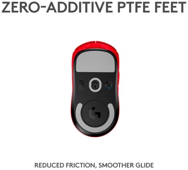 Logitech G Pro X Superlight trådlös gamingmus (röd)