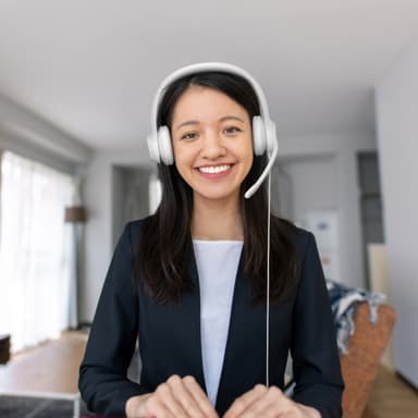 Logitech H390 USB-hörlurar (vit)