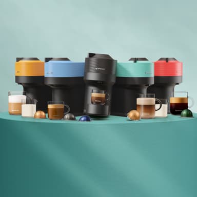 Nespresso Vertuo Pop kaffemaskin av DeLonghi ENV90.Y (Mango Yellow)
