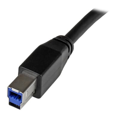 StarTech.com Aktiv USB 3.0 USB-A till USB-B-kabel - 5 m, 5 m, USB A, U