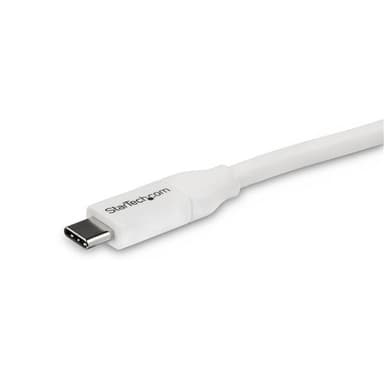 StarTech.com USB-C till USB-C-kabel med/ 5A PD - M/M - Vit - 4 m - USB