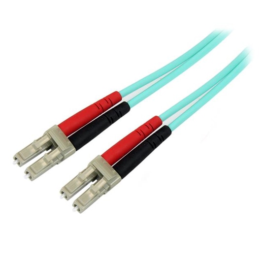 StarTech.com Aqua OM4 Duplex fiberoptisk kabel i multiläge - 100 Gb -