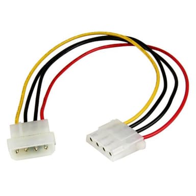 StarTech.com 30 cm Molex LP4-strömförlängningskabel – M/F, 0,304 m, Mo