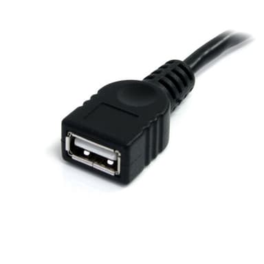 StarTech.com 3 m svart USB 2.0-förlängningskabel A till A – M/F, 3 m,