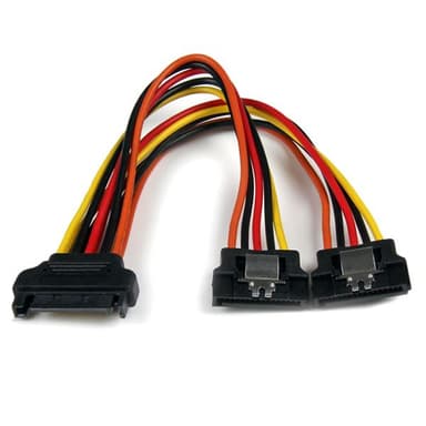 StarTech.com PYO2LSATA, 0,15 m, SATA 15-pin, 2 x SATA 15-pin, Hankoppl