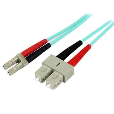 StarTech.com 2 m 10 GB Aqua 50/125 Duplex LSZH multiläge fiberpatchkab