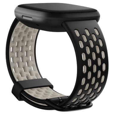 Fitbit Versa 3/4,Sense/2 Sport Band Black/L.White S